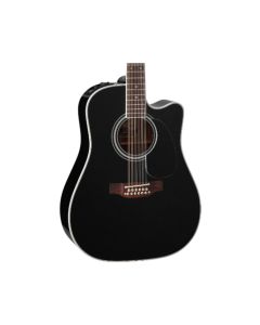 Takamine EF381SC 12-String Dreadnought w/ Cutaway - Gloss Black