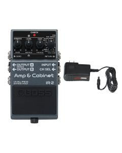 Boss IR-2 Amp & Cabinet Simulator Pedal + Gator 9V Power Supply Combo