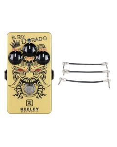 Keeley El Rey Dorado Overdrive + Gator Patch Cable 3 Pack