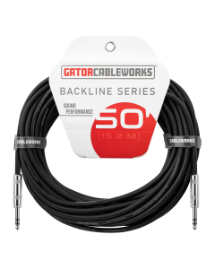 Gator Cableworks 50-foot TRS 1/4” Male to Male Balanced Patch Cable