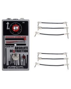 Death By Audio Absolute Destruction Fuzz + 2x Gator Patch Cable 3 Pack
