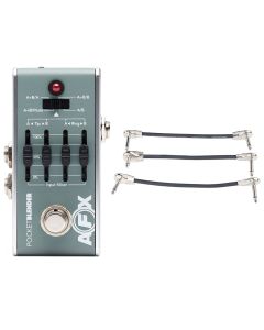 Fishman AFX Pocket Blender Mini A/B/Y + D.I. + Gator Patch Cable 3 Pack