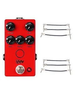 JHS Angry Charlie V3 Marshall Style Distortion + 2x Gator Patch Cable 3 Pack