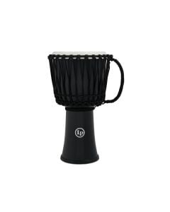 Latin Percussion 10" Rope Tuned Circle Djembe with Perfect-pitch Head - Black