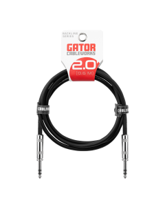 Gator Cableworks 2-foot TRS 1/4” Male to Male Balanced Patch Cable