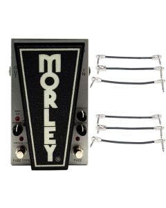 Morley 20/20 Power Fuzz Wah Pedal + 2x Gator Patch Cable 3 Pack