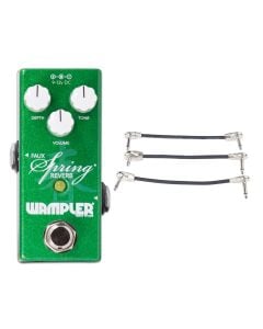 Wampler Mini Faux Spring Reverb + Gator Patch Cable 3 Pack