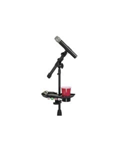 Gator Frameworks GFW-MICACCTRAY Mic Stand Acc. Tray w/Drink Holder