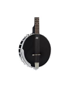 Ortega Guitars OBJE250OP-SBK Raven Series 5-String Open Back Banjo - Black