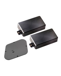 Fishman Fluence Modern Humbucker Set of 2 - Black Nickel + Les Paul Battery Pack