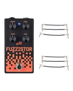 Aguilar Fuzzistor V2 Fuzz Pedal + 2x Gator Patch Cable 3 Pack