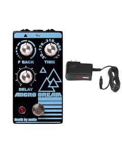 Death By Audio Micro Dream Delay + Gator 9V Power Supply Combo