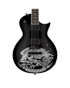 ESP LTD Will Adler Warbird Signature Electric Guitar - Black with Graphic