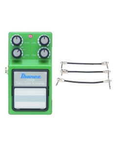 Ibanez TS9DX Turbo Tube Screamer Overdrive Pedal + Gator Patch Cable 3 Pack