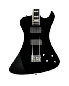Hagstrom Nekromant 4 Single Cut Bass Guitar - Black Gloss
