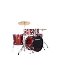 Ludwig Accent Drive 5pc Drum Set w/ Cymbals - Red Sparkle
