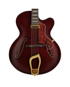 Hagstrom HL 550 Single Cut Hollow Electric Guitar - Natural Mahogany Gloss