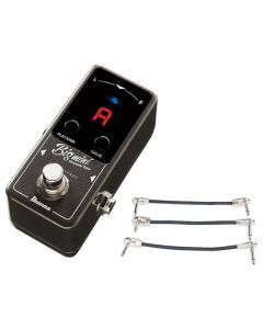 Ibanez Chromatic Mini Tuner Pedal BIGMINI + Gator Patch Cable 3 Pack