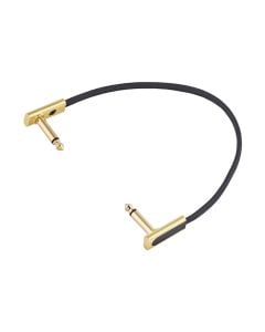 RockBoard Gold Flat 1/4" Patch Cable 7.87"