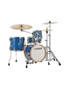 Sonor AQX Micro 4-pc Shell Pack w/ 14" Kick - Blue Ocean Sparkle