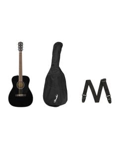 Fender CC-60s Concert Pack V2 Black - Black w/ Walnut Fingerboard