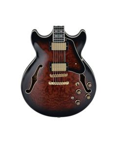 Ibanez AM153QADBS AM Artstar Electric Guitar - Dark Brown Sunburst