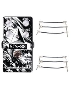 Catalinbread STS-88 Flanger/Reverb Pedal + 2x Gator Patch Cable 3 Pack