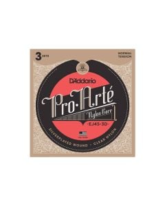 D'Addario EJ45 Normal Tension Pro-Arte Nylon Classical Guitar Strings - 3-Pack
