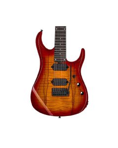 Sterling by Music Man JP157D Spalted Maple Blood Orange Burst Open Box
