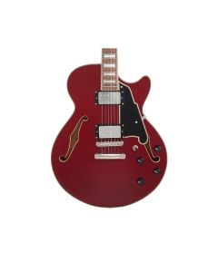 D'Angelico Premier SS Semi-Hollow Electric Guitar - Burnt Red