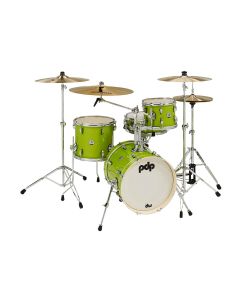 PDP NY 4-Piece Shell Pack w/16" Kick - Electric Green Sparkle