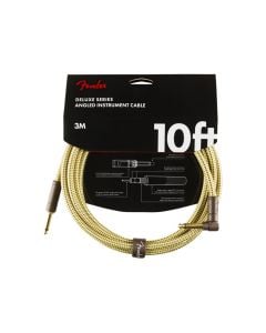 Fender Deluxe Series Instrument Cable Straight/Angle 10' - Tweed
