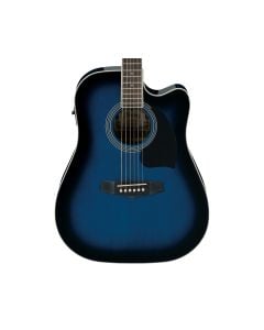 Ibanez PF15ECE PF Series Dreadnought A/E Guitar - Blue