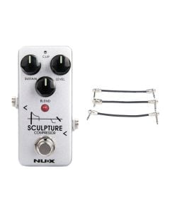 NUX NCP-2 2-Mode Mini Compressoer w/ Blend Control + Gator Patch Cable 3 Pack