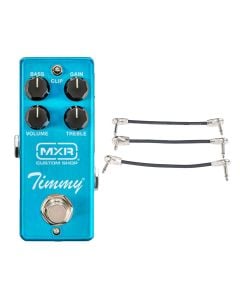 MXR CSP027 Timmy Overdrive + Gator Patch Cable 3 Pack