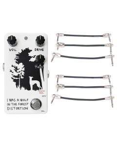 Animals Pedals I Was A Wolf Distortion Pedal V2 + 2x Gator Patch Cable 3 Pack