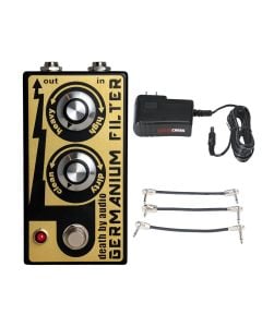 Death By Audio Germanium Filter + Gator 9V Power Combo & 3 Patch Cables