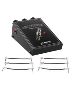 JHS Legends Of Fuzz Series Crimson Pedal + 2x Gator Patch Cable 3 Pack