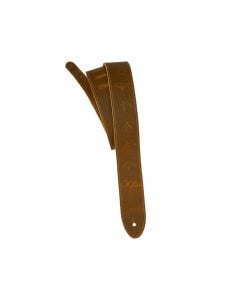 PRS 2" Reversible Garment Leather & Suede Guitar Strap - Birds/Tan