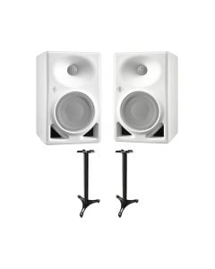 2x Neumann KH 120 II (White) + Ultimate Support MS-90/36B MKII