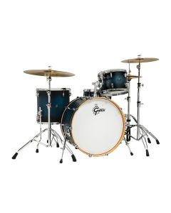 Gretsch Renown 4-Piece Drum Set w/24" Kick - Satin Antique Blue Burst