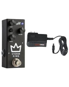 Aguilar Stormking All-Analog Distortion/Fuzz Pedal + Gator 9V Power Supply Combo
