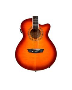 Washburn EA15ITB-A Festive Series Mini Jumbo Cutaway A/E Guitar