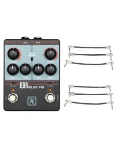 Keeley DDR – Drive Delay Reverb + 2x Gator Patch Cable 3 Pack