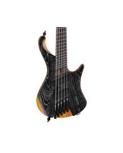 Ibanez EHB1135MSSKL EHB 5-String Bass Guitar w/Bag - Silver Wave Black