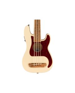 Fender Fullerton Precision Bass Uke - Olympic White w/ Walnut FB