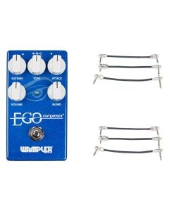 Wampler Ego Compressor + 2x Gator Patch Cable 3 Pack