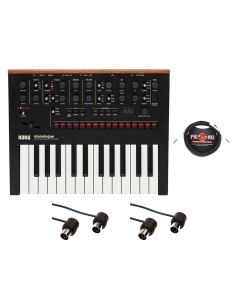 Korg Monologue Black + Instrument Cable + MIDI Cables
