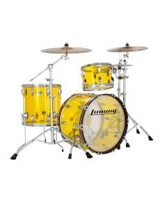 Ludwig Vistalite Fab 3pc Shell Pack w/ 22" Kick - Yellow