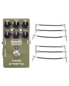 MXR M81 Bass Preamp + 2x Gator Patch Cable 3 Pack